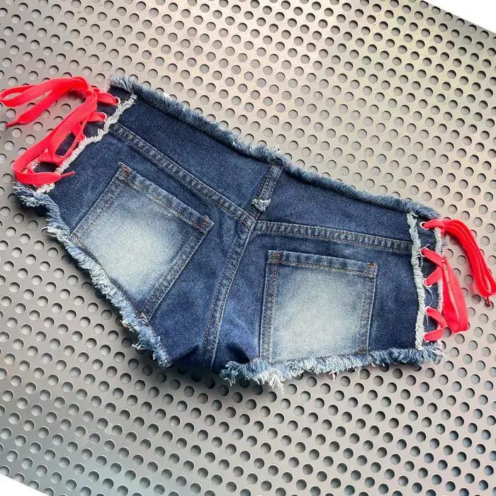 Short en jean fendu pour femmes