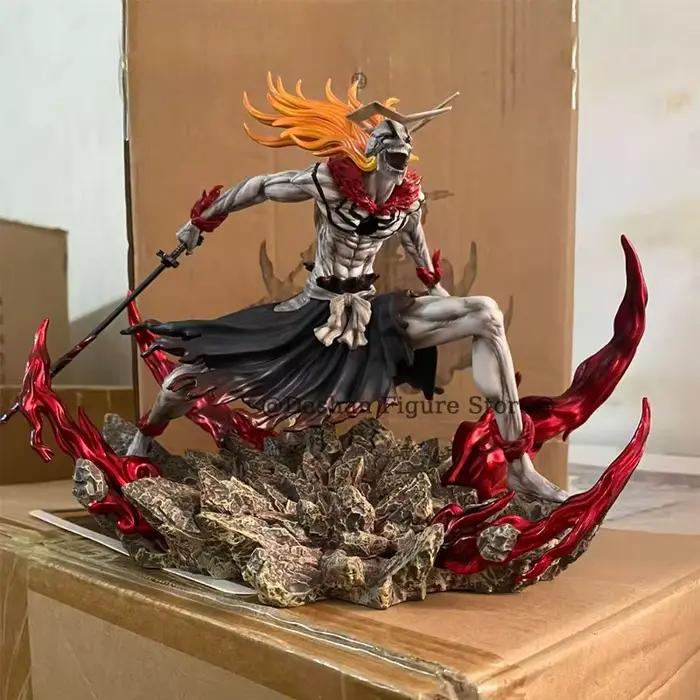 23 cm blanchi creux Ichigo figurine à collectionner poupée Saigo No Getsuga Tenshou creux Kurosaki Ichigo Statue modèle jouets
