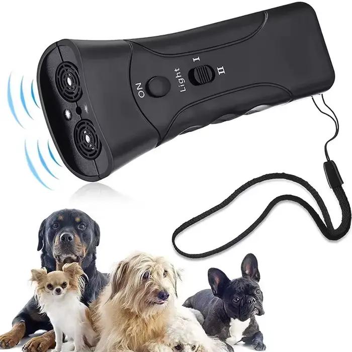 Appareil d'entraînement anti-aboiement pour chien, répulsif à ultrasons LED, sans batterie