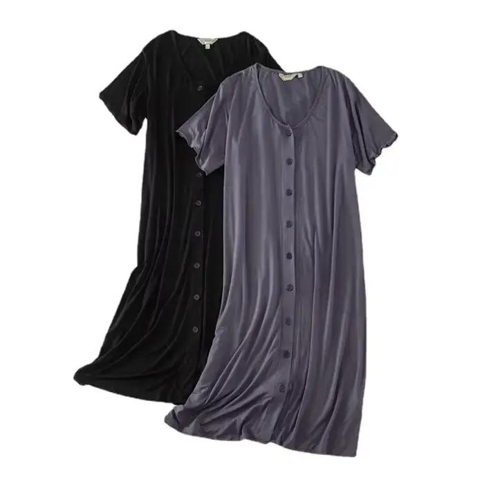 Robe de nuit mi-longue en Modal
