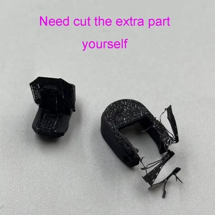 Structure de support pour manettes PS5 PS4, style DSE, imprimée en 3D, à assembler soi-même, nécessitant la suppression du compartiment de batterie et de la structure.