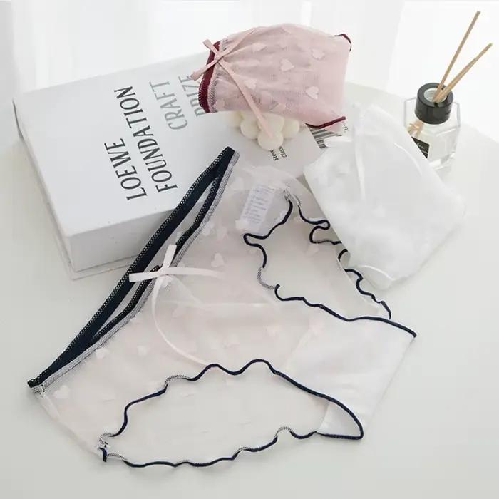 Culotte en dentelle transparente et Sexy pour femme