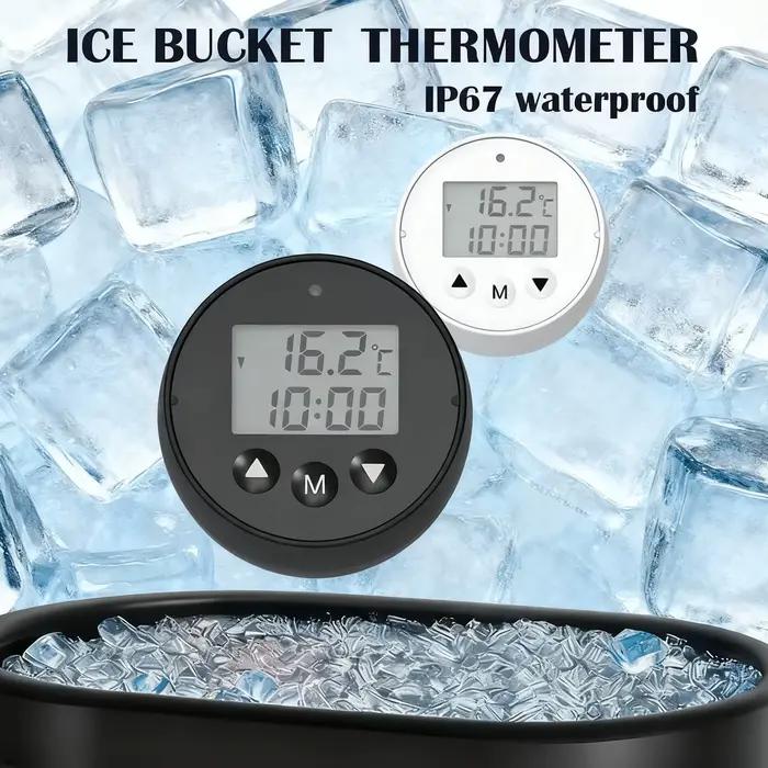 Thermomètre numérique de bain de glace flottant électronique Ip67, outil de défi de seau à glace à température froide, minuterie de plongée froide pour nager en plein air