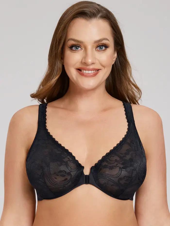 Soutien-gorge à armatures en dentelle pour femme