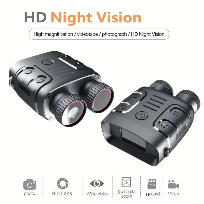 Dispositif de vision nocturne à infrarouge, binoculaire 1080P, utilisation jour et nuit, photo et vidéo, n'aime numérique pour la chasse et le bateau, 5X