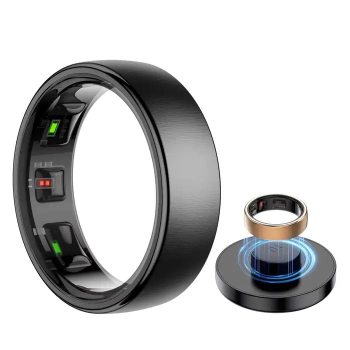 Anneau intelligent R10 contrôle des gestes fréquence cardiaque température corporelle sang oxygène moniteur de sommeil 5ATM étanche Multi Sport anneau intelligent