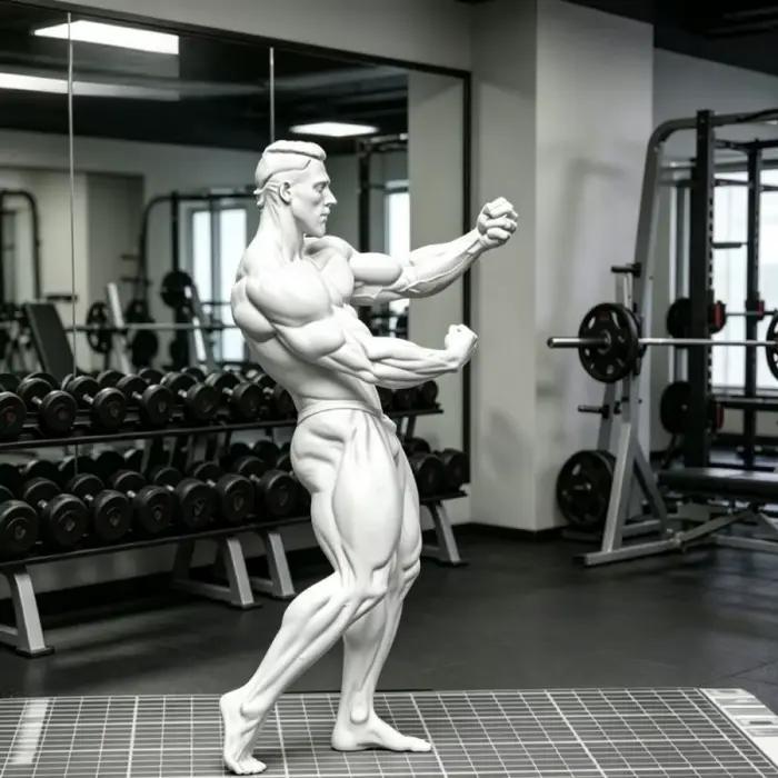 Figurine d'homme musclé, sculpture de fitness, statue humaine, modèle de table de 20 cm, figurine d'action de la série la plus vendue, décoration de salle de sport