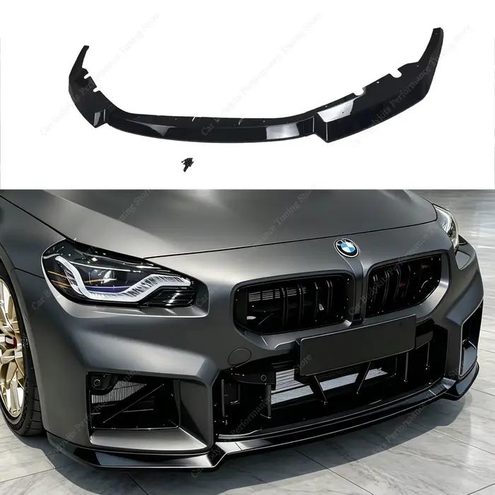 Lame de pare-chocs avant, spoiler, séparateur, diffuseur, kit carrosserie, canards pour BMW G87 M2 3.0T S58 Real M2 2023-2026 Tuning