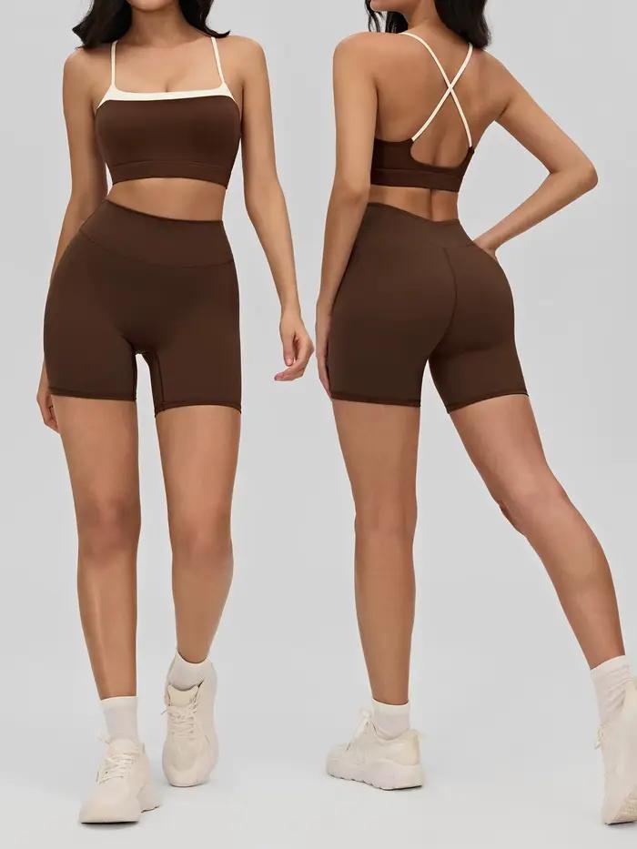 Soutien-gorge de yoga effet seconde peau pour femme