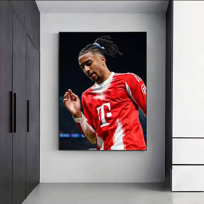 Affiche de l'étoile du football Michael O-Olise, affiche murale autocollante HD imperméable, idéale pour la maison, le bureau, le dortoir, cadeau