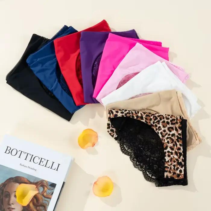 Slip Sexy pour femmes, sous-vêtements en dentelle