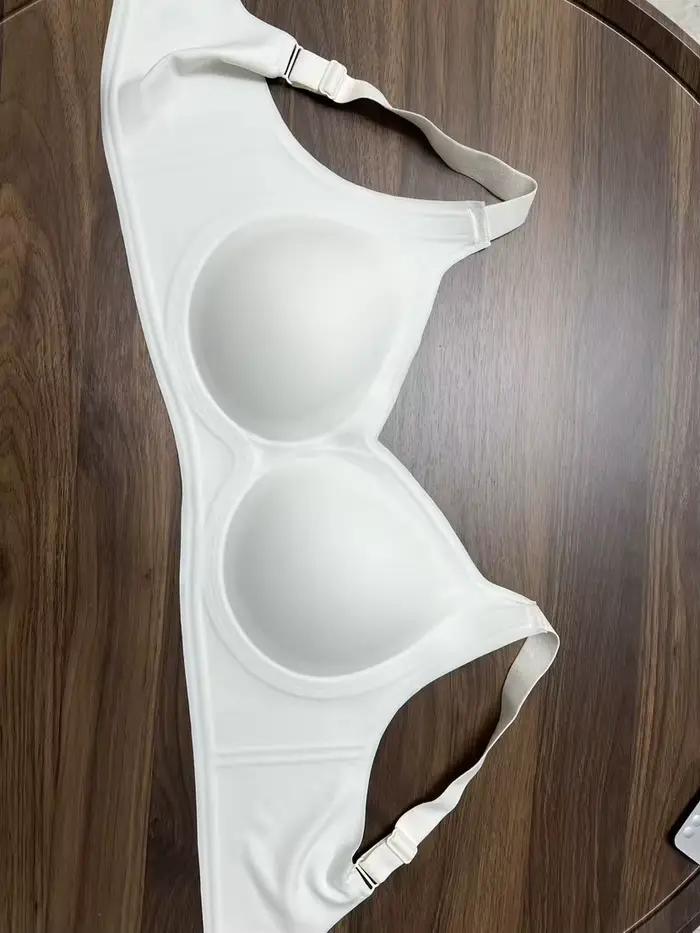 Soutien-gorge Push Up lisse et col en V pour femmes