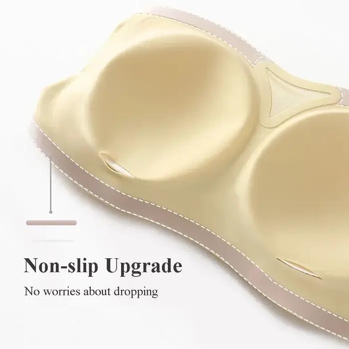 Soutien-gorge push-up sans bretelles en latex pour femmes