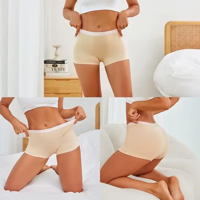 FINETOO sous-vêtements pour femmes pantalons à quatre coins culottes confortables antibactériennes entrejambe culotte