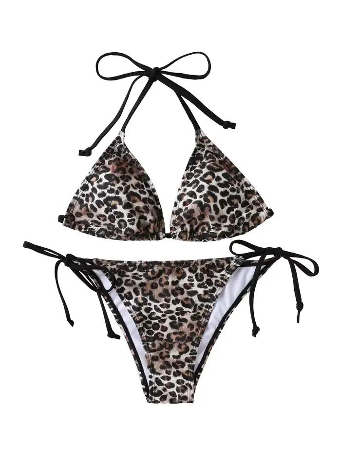 Maillot de bain plissé sexy dos nu Shencai à motif zèbre