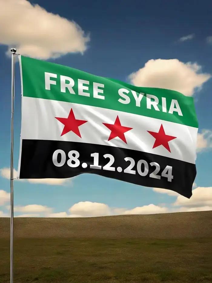 Drapeau syrien personnalisé 90x150cm, bannière populaire gratuite 100% Polyester de haute qualité pour la décoration et la suspension