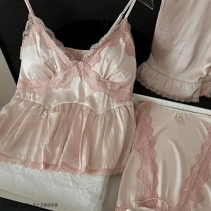 Ensemble de pyjama sexy en dentelle pour femme