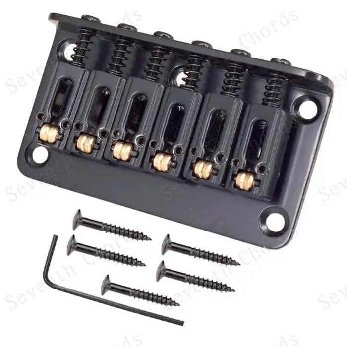 Ensemble de dégager à roulettes JEBridge électrique, charge par le haut ou cordes à travers le corps, or, chrome, noir, accessoires, 78mm, 6 cordes
