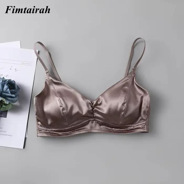 Soutien-gorge en soie véritable pour femmes