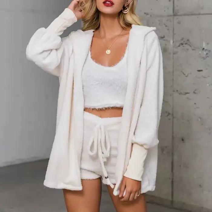 Ensemble 3 pièces en tricot confortable