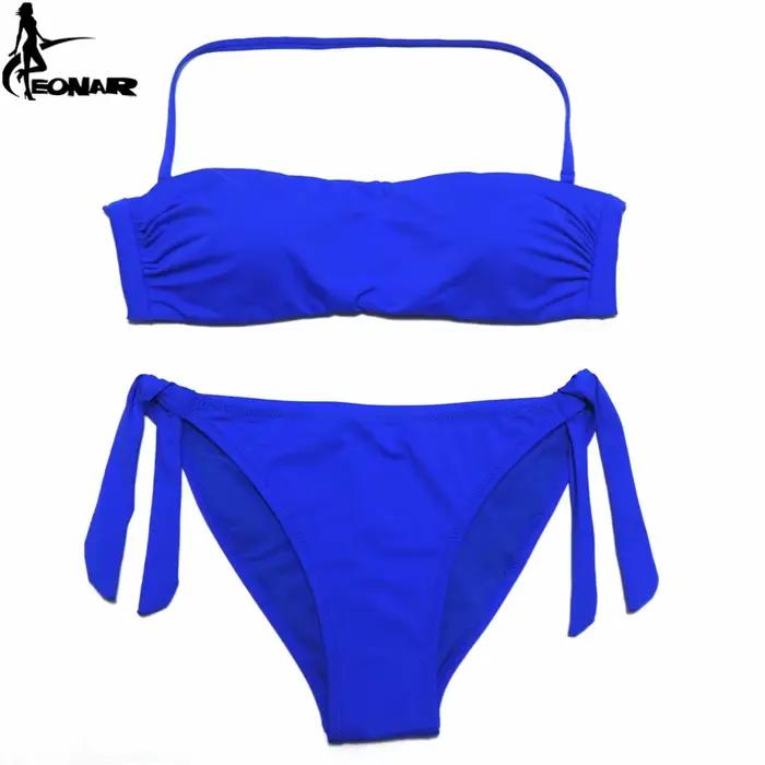 EONAR Bandeau Bikinis femmes Maillot De Bain Push Up brésilien Bikini ensemble maillots De Bain femme maillots De Bain natation