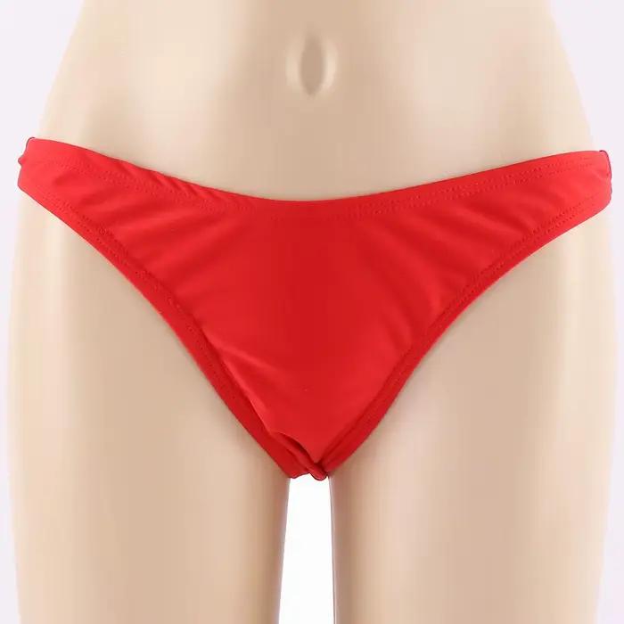 Maillots de bain femmes slips bas de Bikini cravates latérales string brésilien maillot