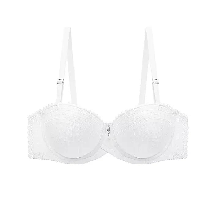 Soutien-gorge Push Up demi-tasse en dentelle pour femmes