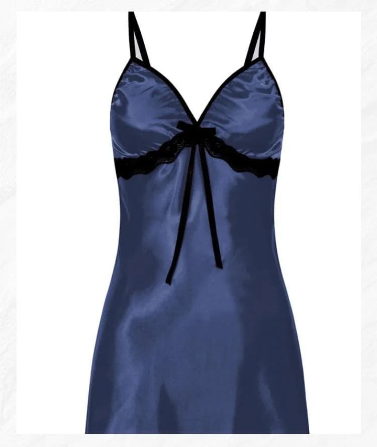 Femmes vêtements de nuit sexy soie Satin vêtements de nuit robe sans manches pyjamas chemise de nuit