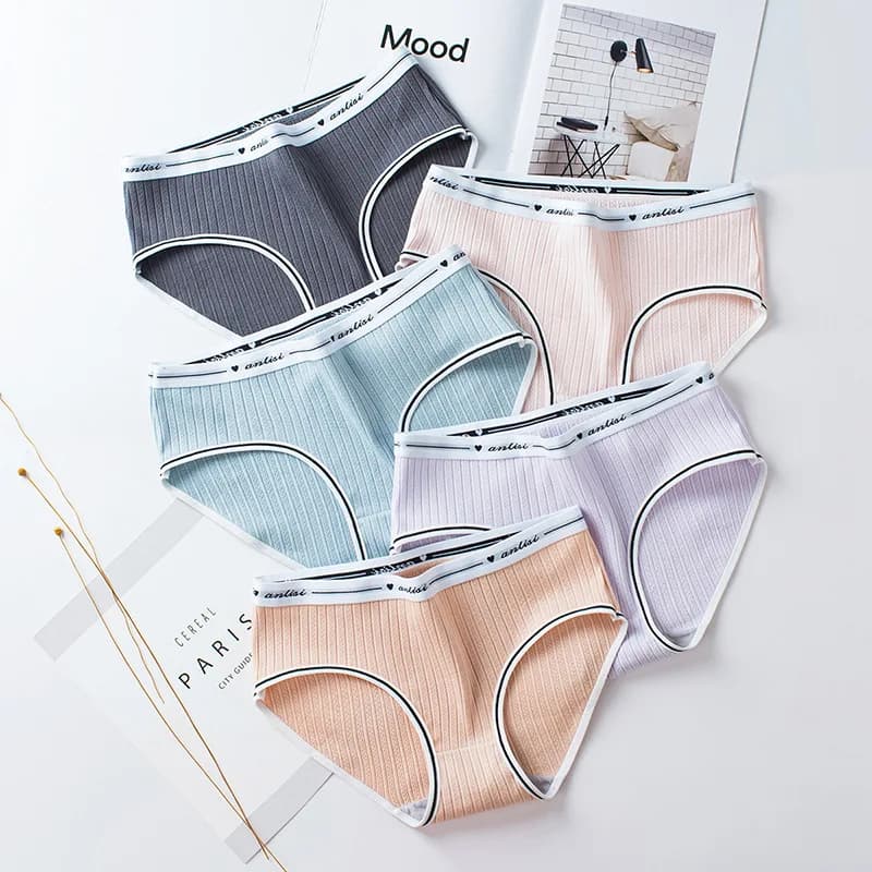 Culotte en coton à fil pour femme, sous-vêtement féminin Sexy, taille basse, sans couture, mignon, n