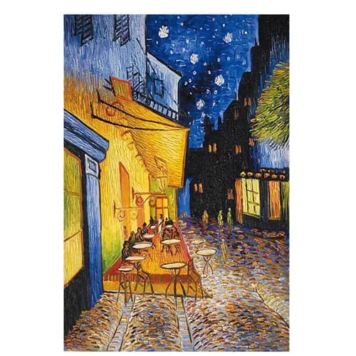 Célèbre Van Gogh café terrasse la nuit reproductions de peinture à l'huile sur toile affiches et imp