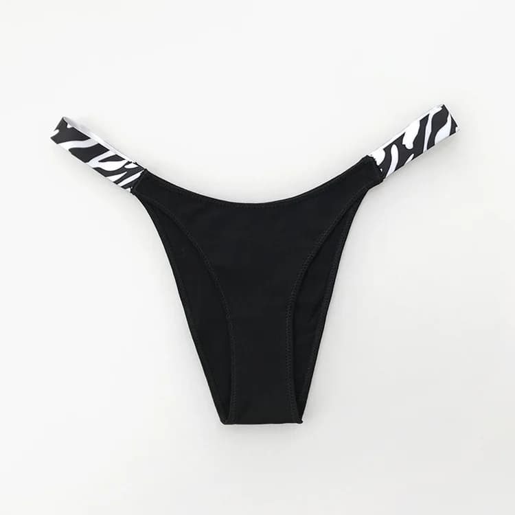 Nouvelle culotte européenne et américaine Sexy couleur unie culotte mode confort zèbre string taille