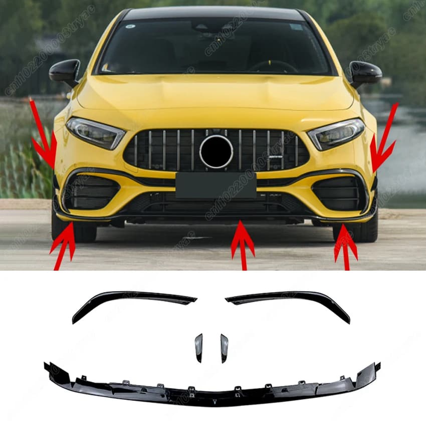 Becquet de pare-choc avant, couteau à Air Surround, Kit aérodynamique, pour mercedes-benz classe A 2