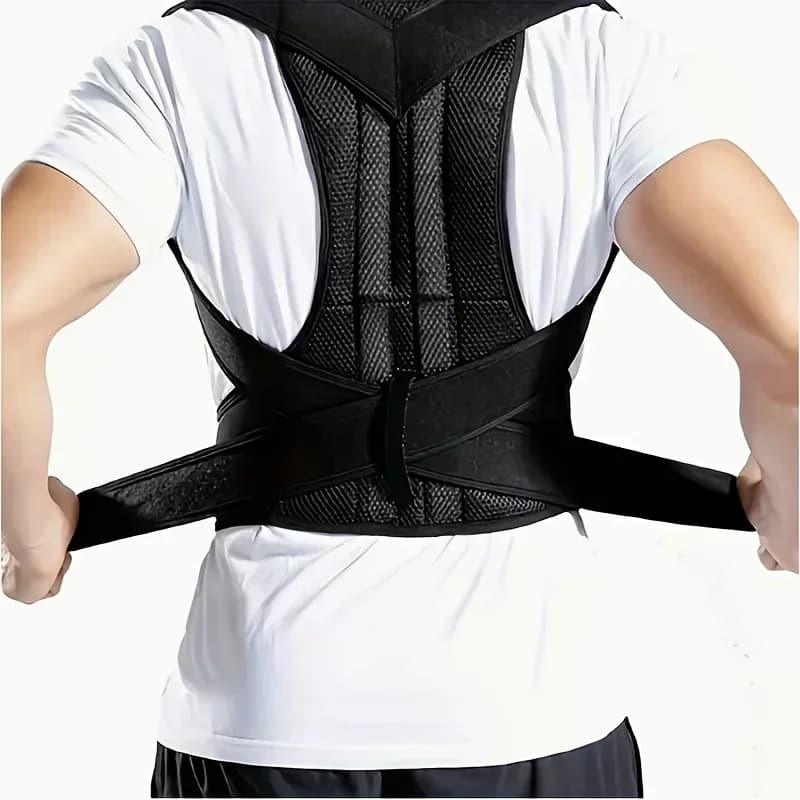 Correcteur de posture pour hommes adultes, ceinture invisible pour redresser le dos, corrige la colo