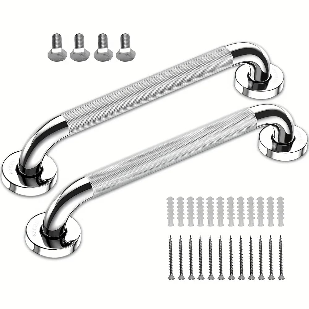 Barre d'appui de douche, barre d'appui de salle de bain de 2 paquets, barre d'appui antidérapante en