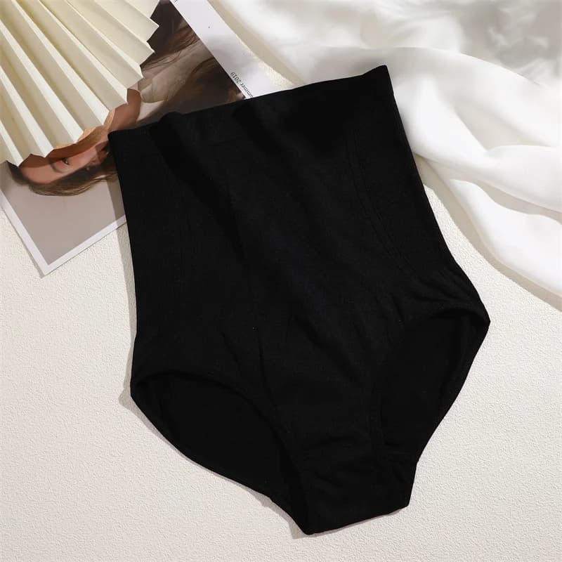 Culotte façonnante taille haute sans couture pour femmes, vêtements amincissants, couleur unie, reha