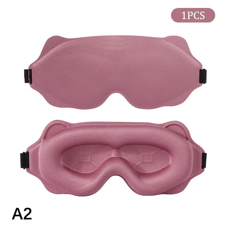 Masque de sommeil 6D bloquant la lumière masque de sommeil pour les yeux doux aide au sommeil masque