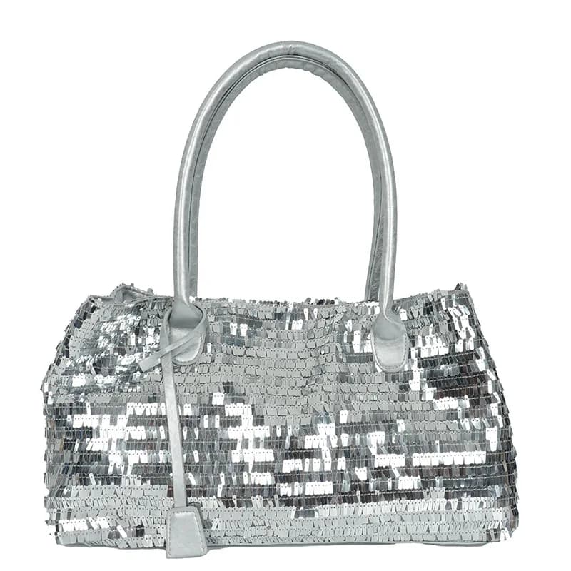 Sacs fourre-tout de soirée à paillettes pour femmes, sacs à main de luxe brillants de grande capacit
