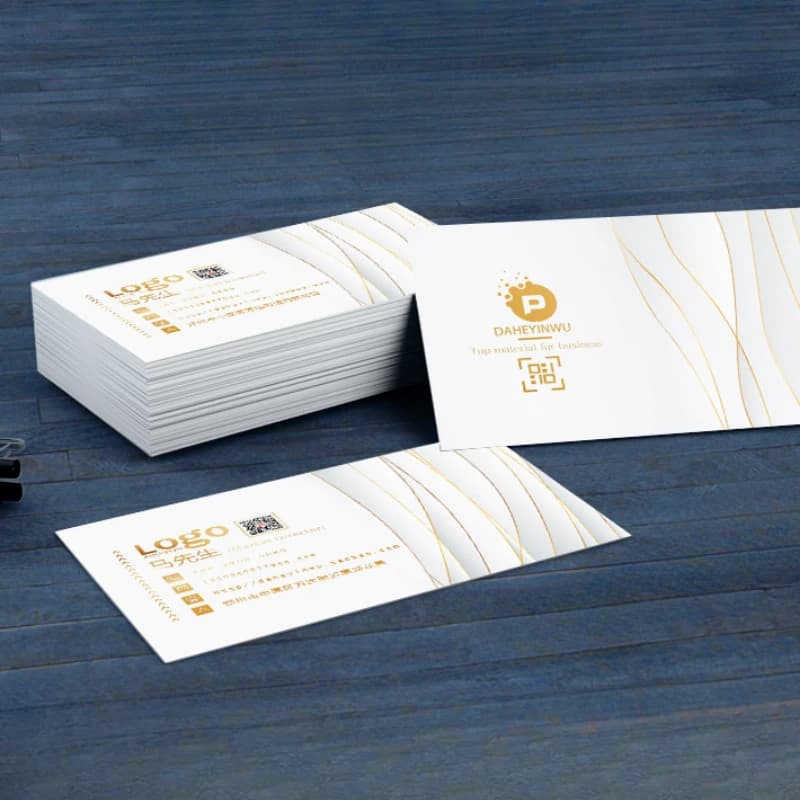 Cartes de visite/dépliants personnalisés gratuits, cartes de visite avec logo, impression or/argent,