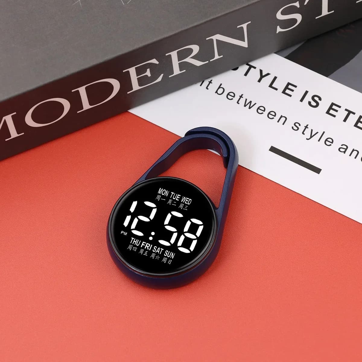Montre électronique suspendue avec veilleuse, montre numérique électronique suspendue, montre de poc