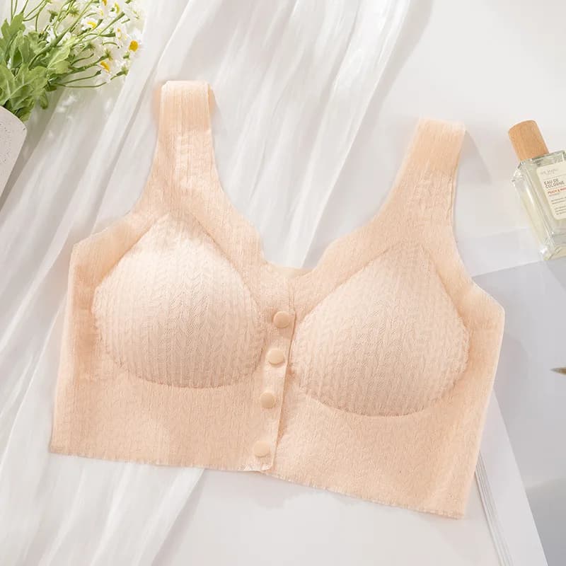 Soutien-gorge d'allaitement pour femmes enceintes, sexy, boutonné sur le devant, anti-affaissement, 