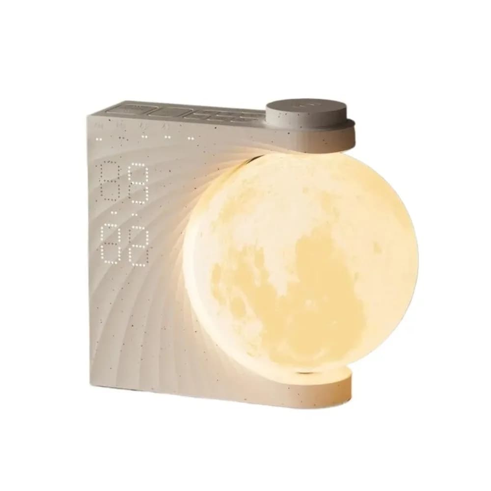 Réveil Sunrise à 10 effets de lumière, 10 sons naturels du sommeil, minuterie 30/60/90, lampe lunair