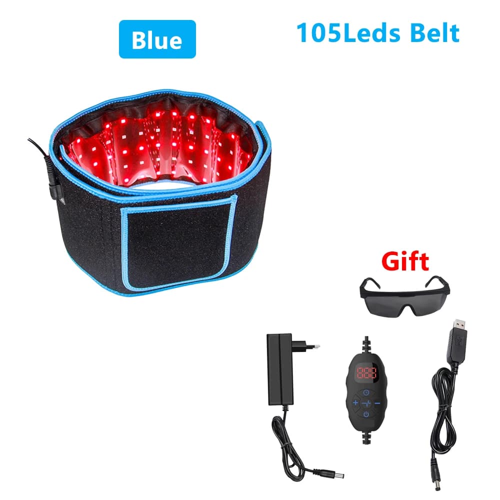 Ceinture de thérapie par la lumière rouge et infrarouge, LED 850nm, 660nm, reviede beauté pour brûle