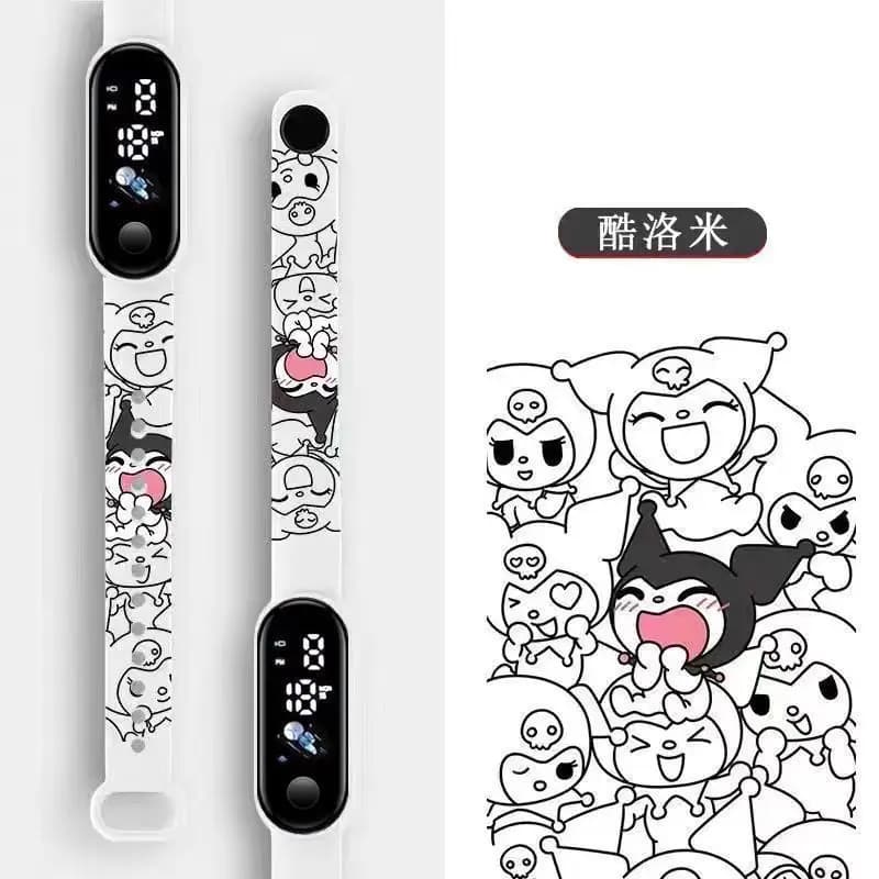 Sanrio – montre de sport étanche pour enfants, veilleuse, personnage de dessin animé mignon, montre 
