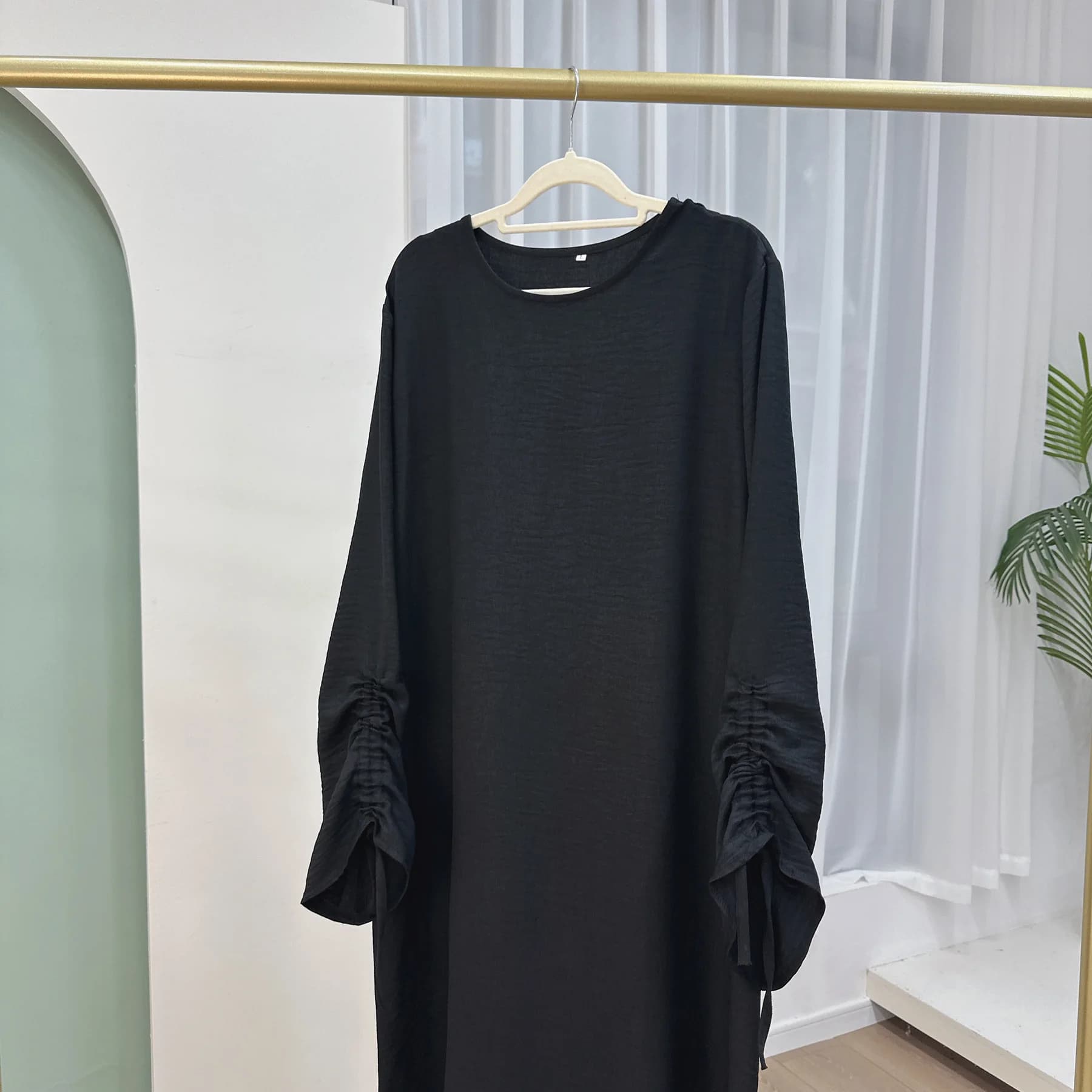 Robe modeste pour femmes musulmanes, arabie saoudite, Eid dubaï, Abaya uni, fête de vacances islamiq
