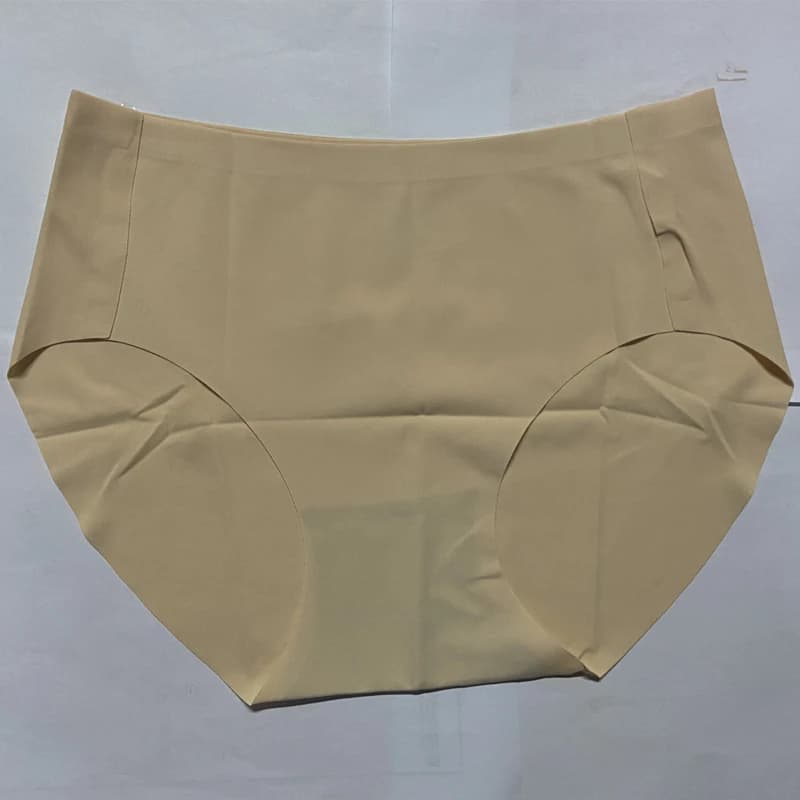 Culotte une pièce grande taille pour femme, sans marquage, couleur unie, respirante, antibactérienne