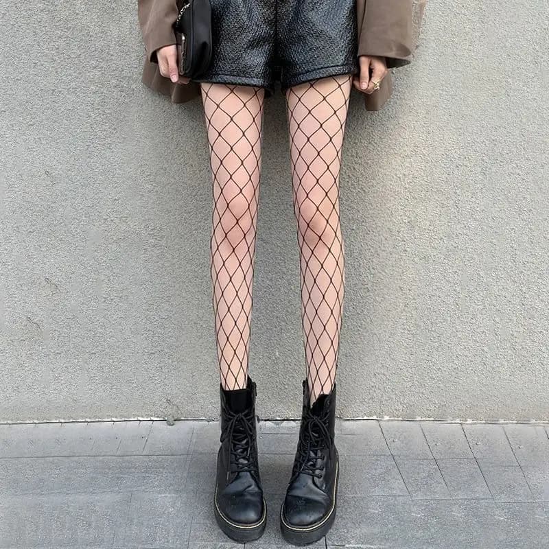 Vente chaude été Lolita résille corps bas poisson Net collants maille Nylon collants Lingerie peau J