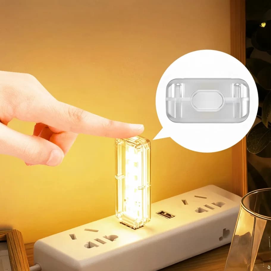 10LED s USB tactile gradation veilleuse 5V Portable 3000K/6500K ampoule pour chambre étude PC ordina