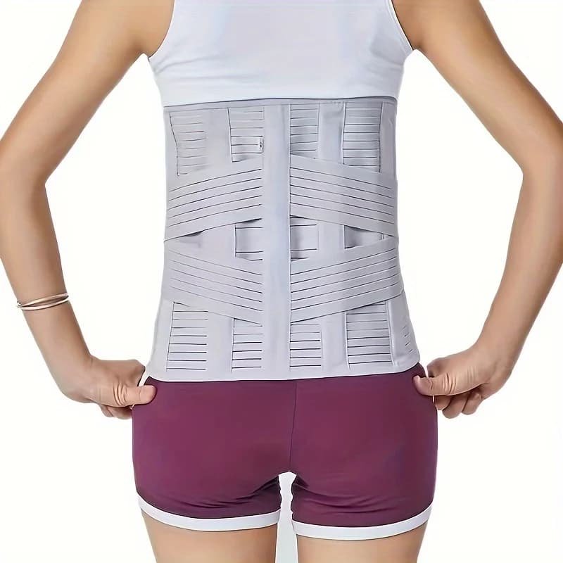 Ceinture de soutien lombaire réglable, Corset orthopédique à Double traction pour le dos, décompress