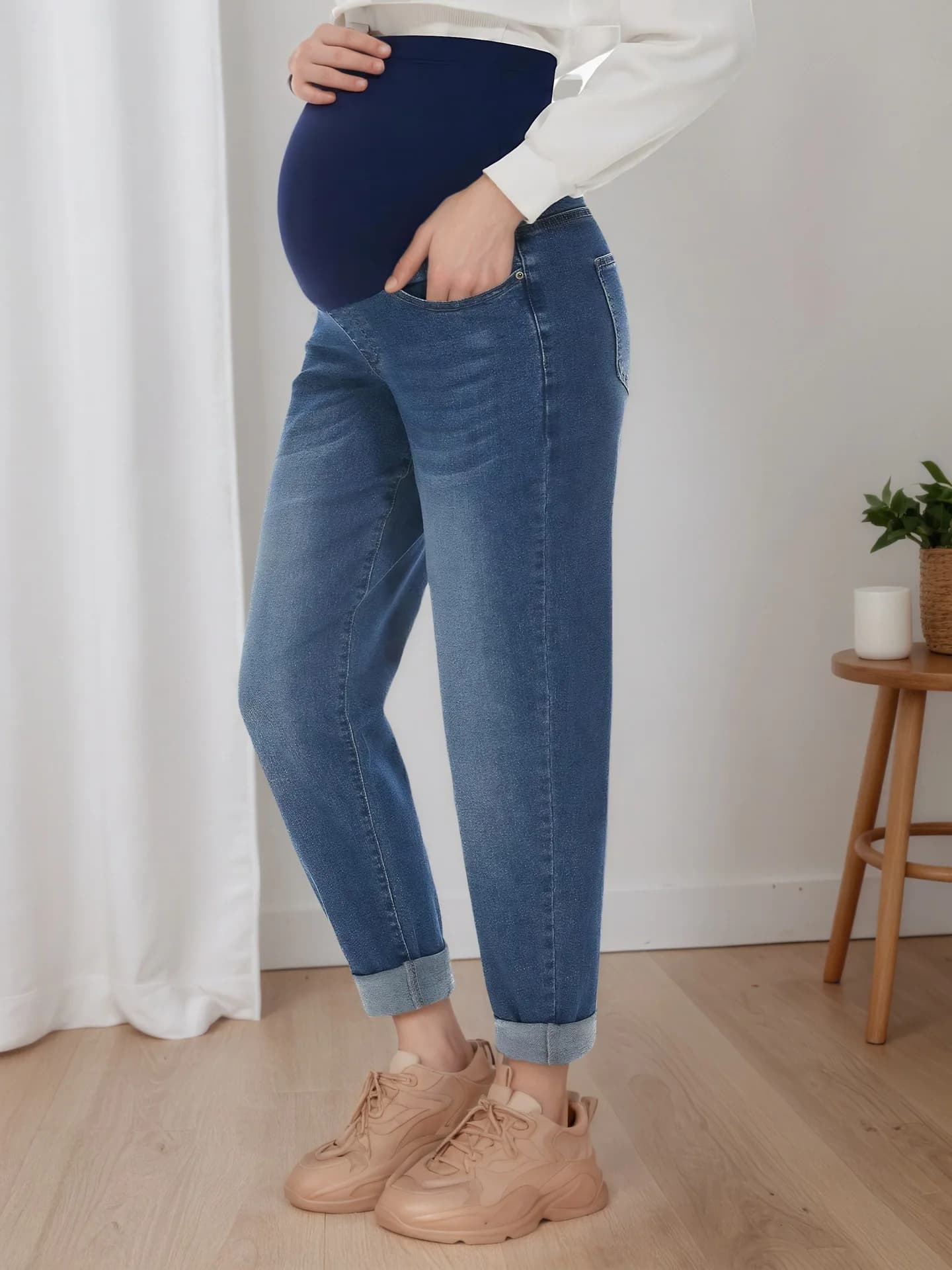 Pantalons de maternité pour le printemps et l'automne, soutien abdominal, sarouel ample amincissant,