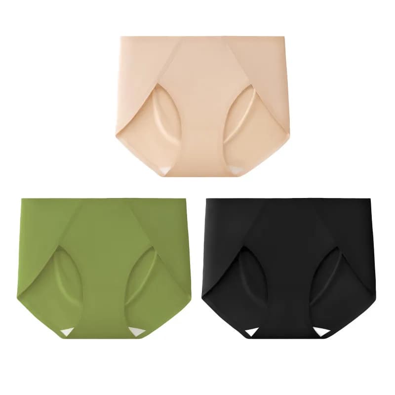 SUJIIN 3 pièces/lot culottes pour femmes sans couture No Show taille moyenne culotte femme minimalis